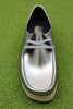 Women's Wallabee - Silver Patent Leather Top View
