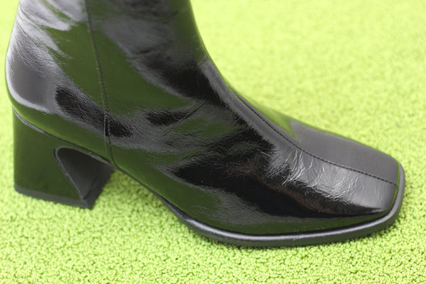 Women's Taffy Boot - Black Patent Leather Side 'Angle  View