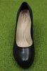 Women's Bayla Skip Pump - Black Leather Top View