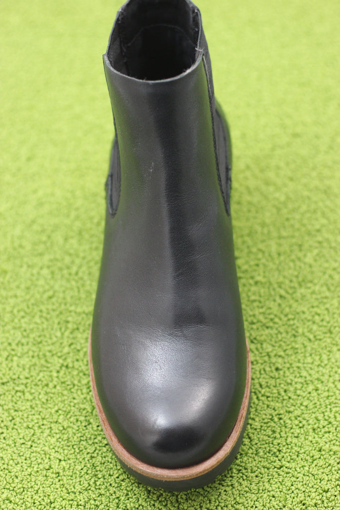 Women's Bristol Boot - Black Leather Top View