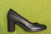 Women's Bayla Skip Pump - Black Leather Side View