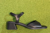 Women's Kora Sandal - Black Leather Side View