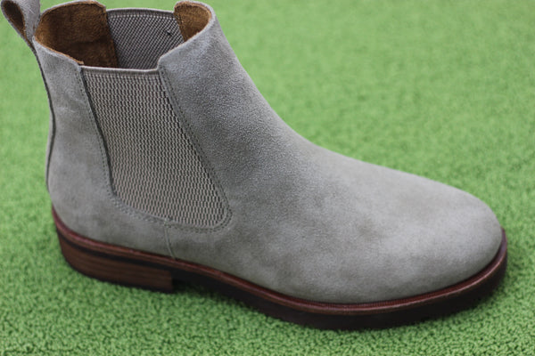 Women's Bristol Boot - Taupe Suede Side Angle View