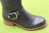 Women's Carli Boot - Black Leather Side Angle View