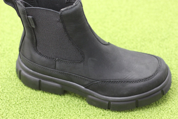 Women's Explorer Chelsea Boot - Black Leather Side Angle View