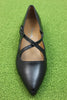 Womens 21585 Mary Jane - Black Leather Top View