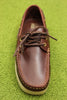 Men's Godney Boat Shoe - British Tan Leather Top View
