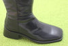 Womens Blanca Tall Boot - Black Leather Side Angle View