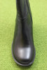 Womens Deena Zip Boot - Black Leather Top View