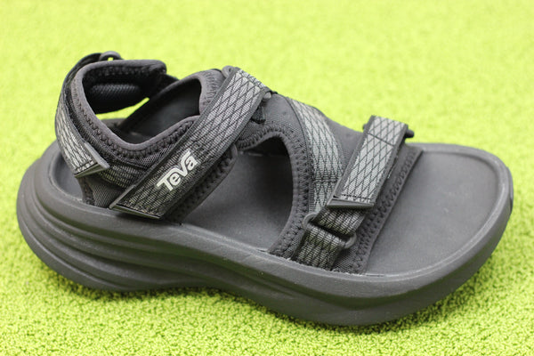 Women's Aventrail Sandal - Black Synthetic/Mesh Side Angle View