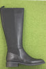 Womens Sheila Tall Boot - Black Leather Side View