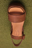 Women's Hallie Sandal - Tan Leather Top View