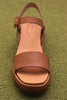 Women's Hallie Sandal - Tan Leather Top View