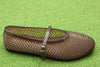 Women's Classy Mary Jane - Mocha Synthetic Side Angle View