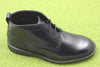 Men's Aldwin Chukka Boot - Black Leather Side Angle View