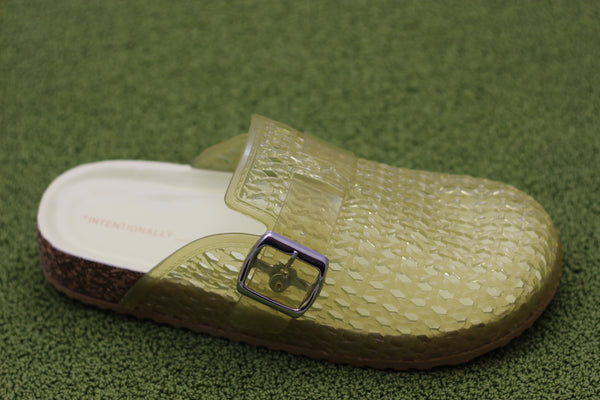 Women's Seth Mule Slide - Melon Synthetic Side Angle View