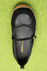 Women's Pulse Mary Jane Sneaker- Black Suede Nylon Top View