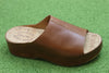 Women's Yazmin Sandal - Brown Leather Side Angle View