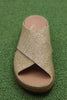 Women's Tutsi Cross Sandal - Natural Raffia Top View