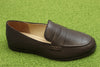 Women's Faith Loafer- Dark Brown Leather Side Angle View