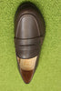 Women's Faith Loafer- Dark Brown Leather Top View