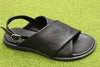 Women's 90952 Sandal - Black Leather Side Angle View