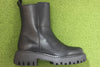 Womens Posey Chelsea Boot - Black Leather Side View