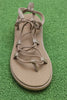 Women's Voya Sandal- Tan Synthetic Top View