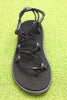 Women's Voya Sandal- Black Synthetic Top View