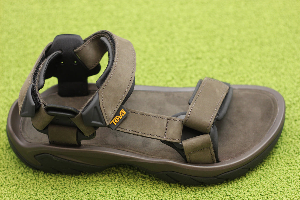 Men's Terra Fi 5 Sandal -Coffee Leather Side Angle View