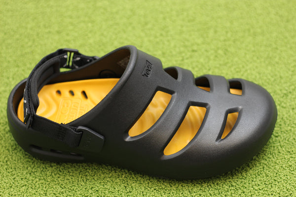 Men's Apreaqua CT Clog Sandal- Black Nylon Side Angle View