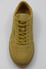 Women's Hawk Sneaker - Mustard Suede Side Top View