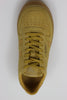 Women's Hawk Sneaker - Mustard Suede Side Top View