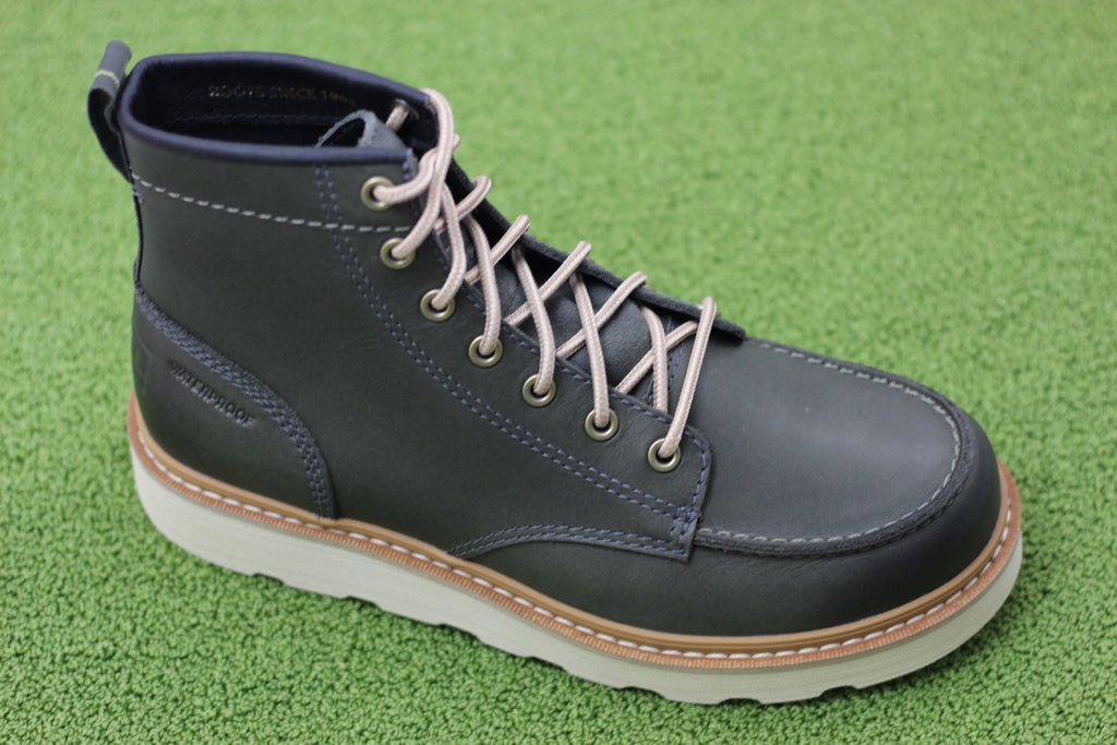 Mens Slabtown Moc WP Boot - Alpine Tundra Leather Side Angle View