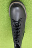 Mens Slabtown Six WP Boot - Black Leather Top View