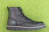 Mens Slabtown Six WP Boot - Black Leather Side  View