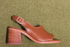 Women's Teresa Slingback Heel - Tan Calf Side View