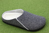 Mens Zermatt Slipper - Herringbone Wool/Shearling Side Angle View