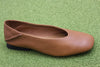 Womens Casi Myra Slip On - Brown Leather Side Angle View
