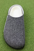 Mens Zermatt Slipper - Herringbone Wool/Shearling Top View