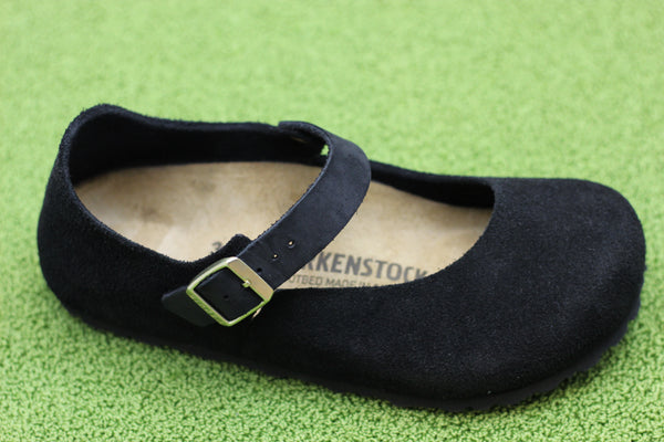 Women's Mantova Maryjane - Black Suede Side Angle View
