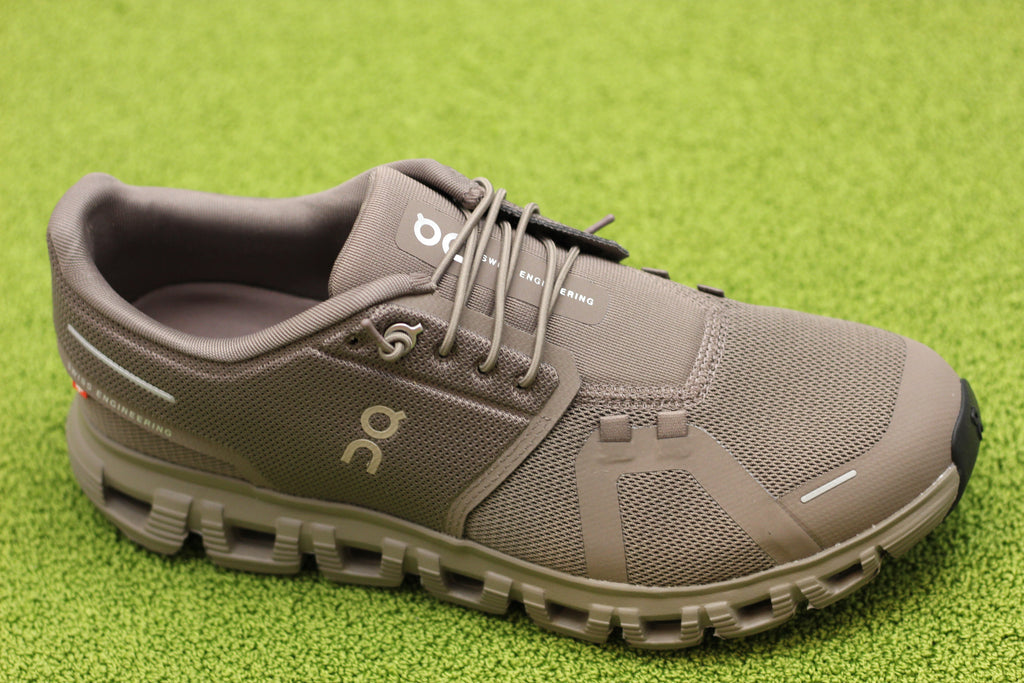 Mens Cloud6 Sneaker - Ash/Cinder Mesh/Synthetic Side Angle View