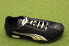 Women's H Street OG Sneaker -Black/Buttercreme Mesh/Leather Side Angle View