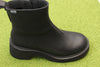 Womens Milah Waterproof Boot  - Black Leather Side Angle View