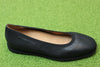 Women's Caroll Ballet - Black Leather Side Angle View