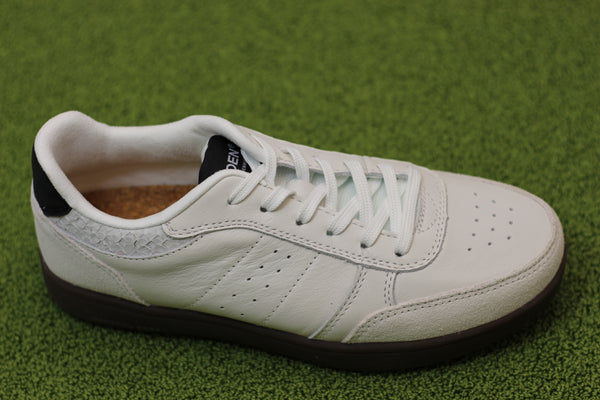 Womens Bjork Sneaker  - Blanc de Blanc Leather Side Angle View
