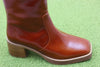 Women's Norfolk Boot - Cognac Leather Side Angle View
