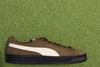Unisex Suede Charles - Brown/White Suede/Leather Side View