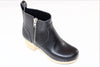 Swedish Hasbeens Women's Zip It Emy Clog Boot - Black Leather