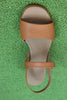 Camper Womens Katie Sandal - Brown Leather Top View